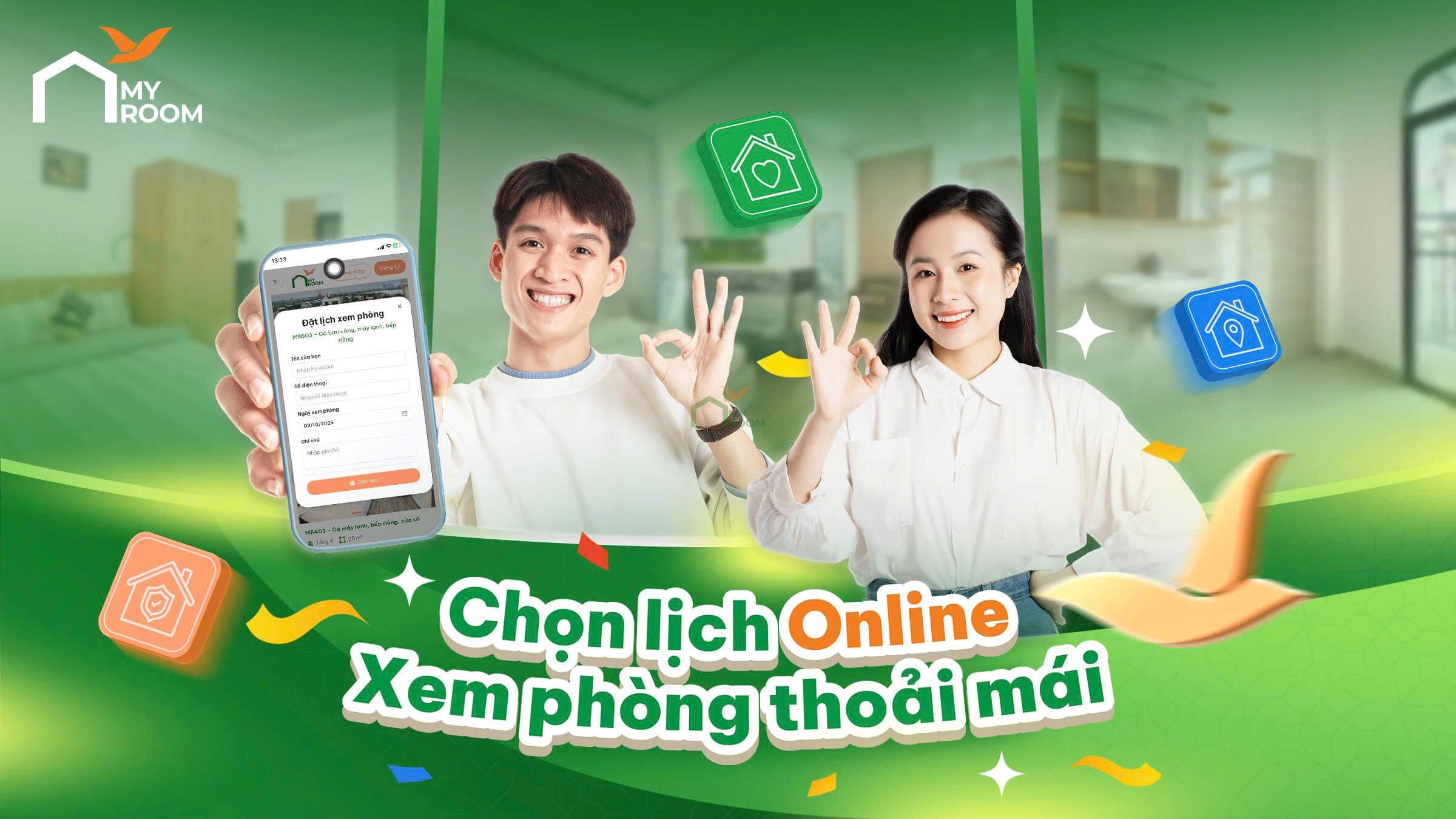 Ra mắt tính năng mới "Đặt Lịch Hẹn Xem Phòng" trên MyRoom 