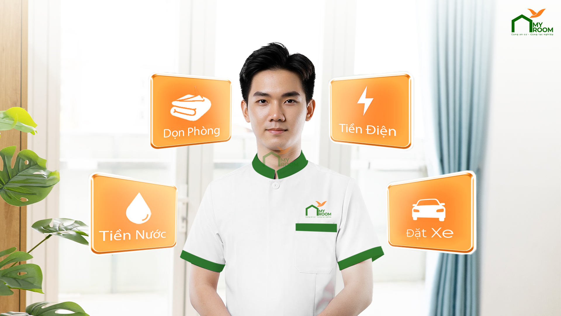 An tâm cùng MyRoom với dịch vụ quản gia 24/7 